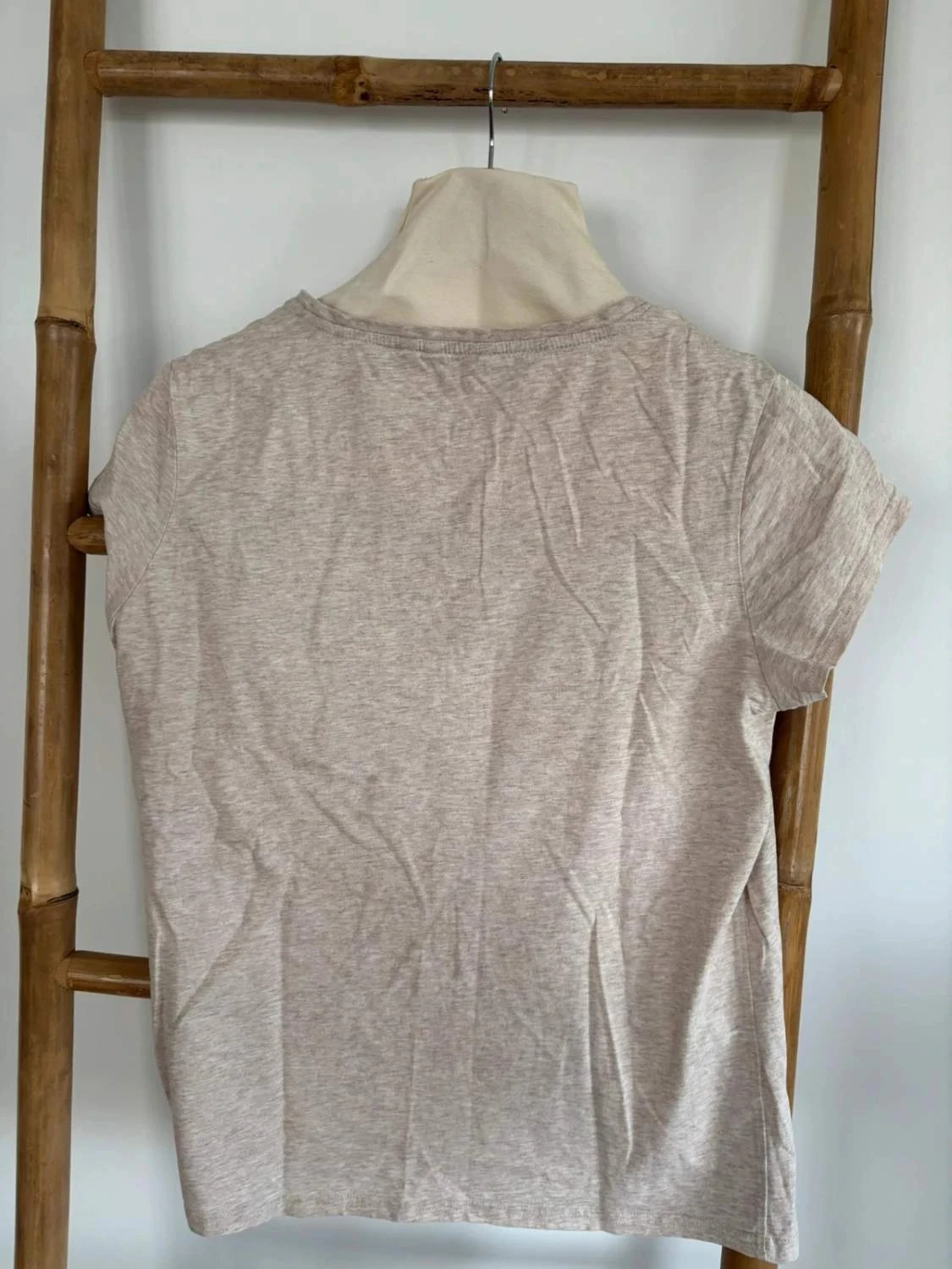T-shirt bege creme salsa tamanho L – photo 4